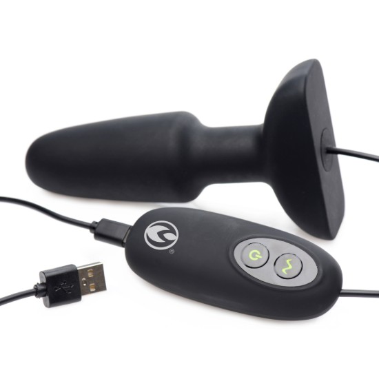 Picture of Popper Plug 7x Rechargeable Vibrating Silicone Anal Plug- Large