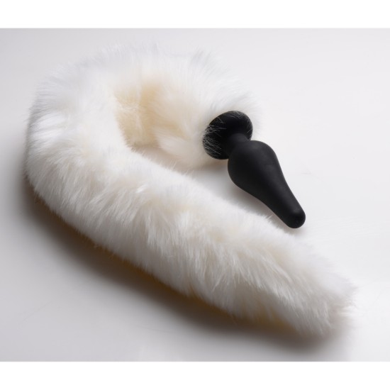 Picture of White Fox Tail Anal Plug and Ears Set