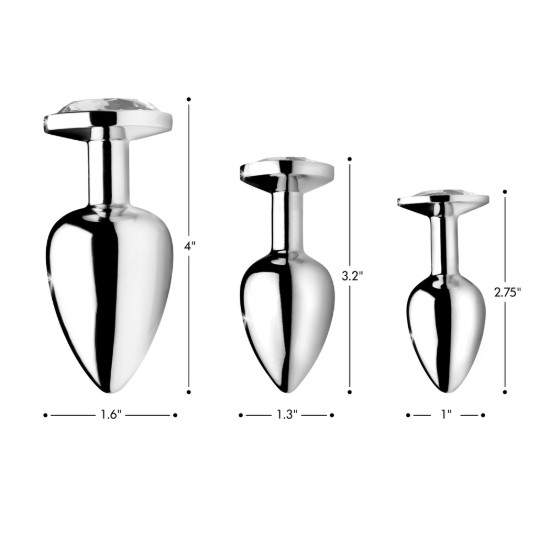 Picture of Clear Gem Anal Plug- Large