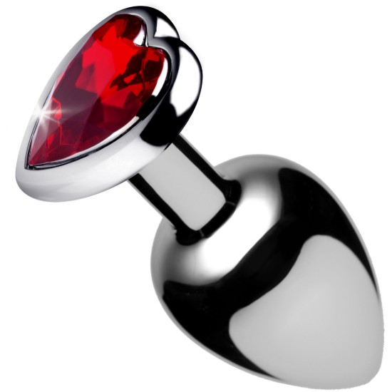 Picture of Red Heart Gem Anal Plug- Large