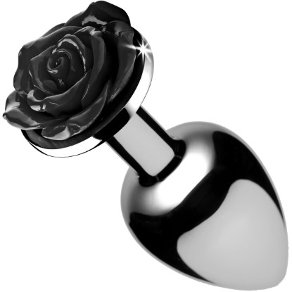 Picture of Black Rose Anal Plug- Small