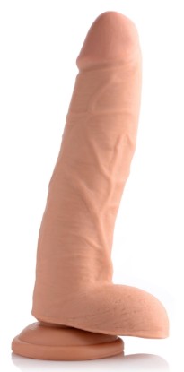 Picture of 9 Inch Ultra Real Dual Layer Suction Cup Dildo- Medium Skin Tone