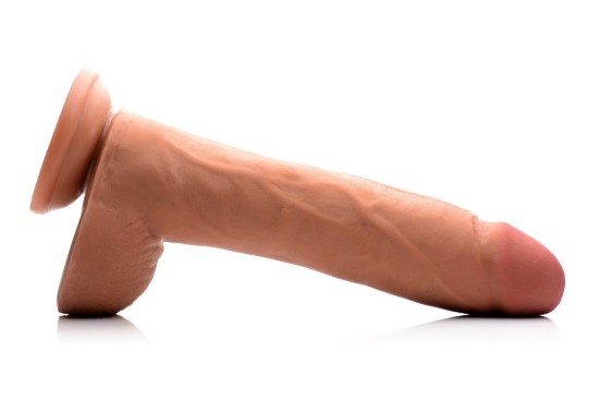 Picture of 10 Inch Ultra Real Dual Layer Suction Cup Dildo- Medium Skin Tone