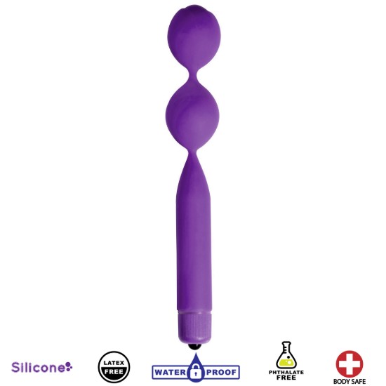 Picture of Double Vibrating Silicone Kegel Weight- Purple