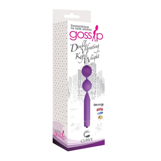 Picture of Double Vibrating Silicone Kegel Weight- Purple