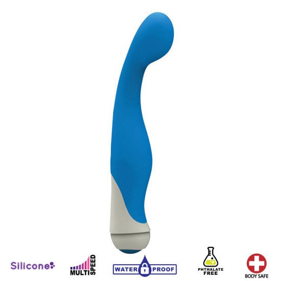 Picture of Blair 7 Speed Silicone G-Spot Vibrator- Blue