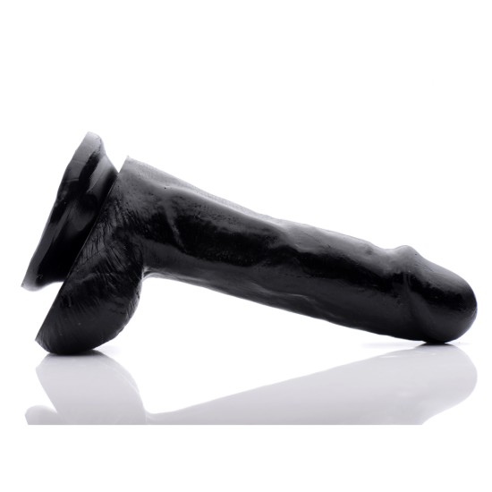 Picture of 6 Inch Slim Dildo with Balls- Black