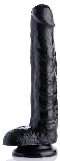 Picture of 8 Inch Slim Dildo with Balls- Black