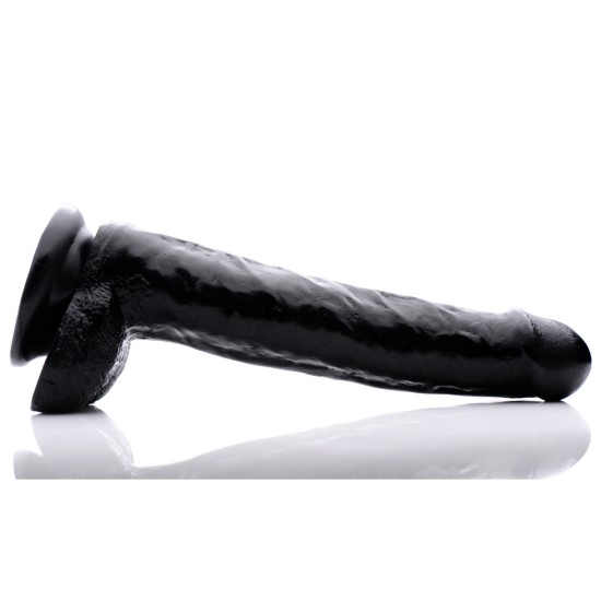 Picture of 8 Inch Slim Dildo with Balls- Black