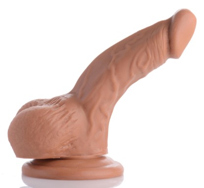 Picture of 4 Inch Realistic Suction Cup Dildo- Tan