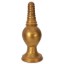 Picture of The King Ribbed Tip Anal Plug â€“ Gold