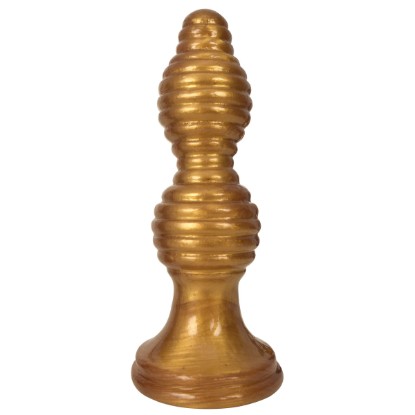 Picture of The Queen Ribbed Anal Plug â€“ Gold