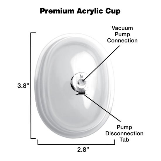 Picture of Small Vaginal 3.8 inch Pumping Cup Attachment