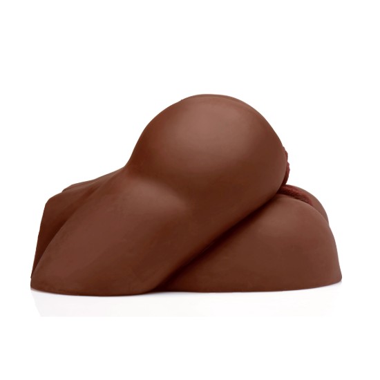 Picture of Vibrating Double Ass and Pussy Masturbator - Brown