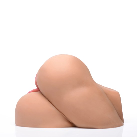 Picture of Vibrating Double Ass and Pussy Masturbator - Tan