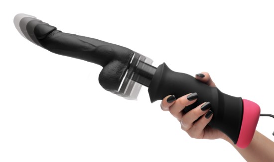 Picture of Mega-Pounder Hand-held Thrusting Silicone Dildo