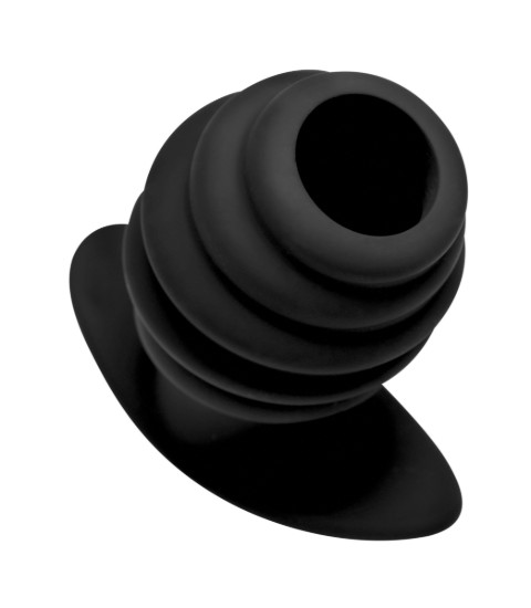 Picture of Hive Ass Tunnel Silicone Ribbed Hollow Anal Plug - Large