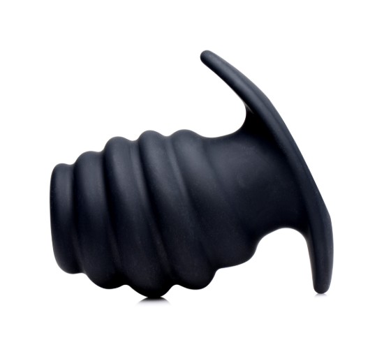 Picture of Hive Ass Tunnel Silicone Ribbed Hollow Anal Plug - Medium