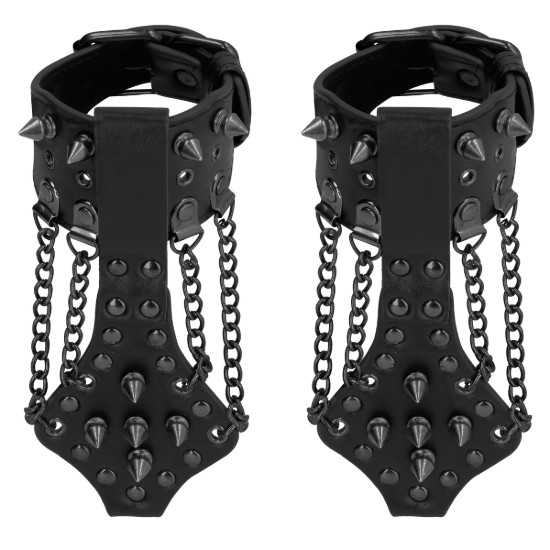 Picture of Spiked Handcuffs With Chains