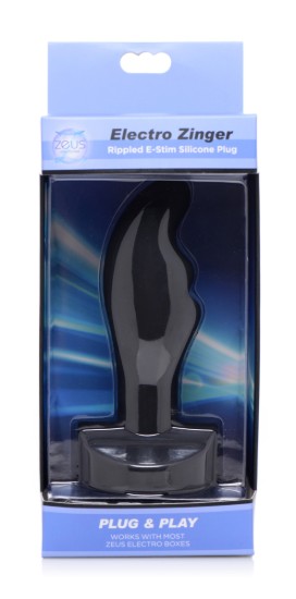 Picture of Electro Zinger Rippled E-stim Silicone Plug