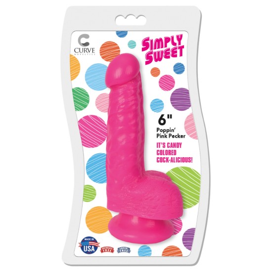 Picture of 6 Inch Bangin Pecker Dildo - Pink