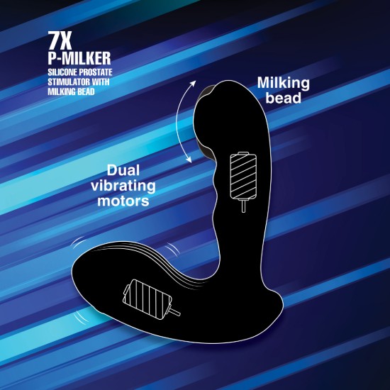 Picture of 7X P-Milker Silicone Prostate Stimulator with Milking Bead