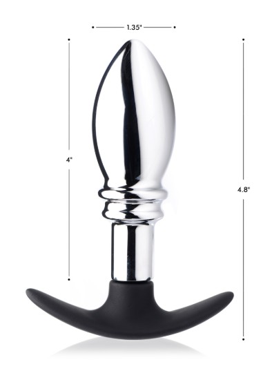 Picture of Dark Stopper Metal and Silicone Anal Plug