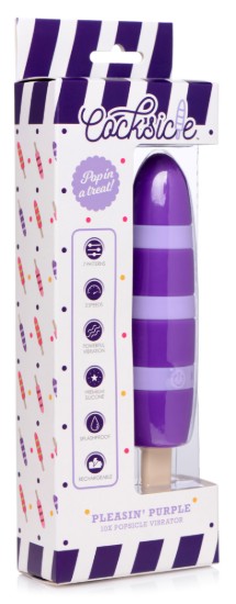 Picture of Pleasin 10X Popsicle Silicone Rechargeable Vibrator