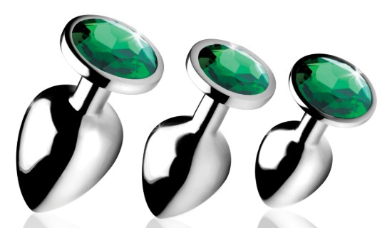 Picture of Emerald Gem Anal Plug Set