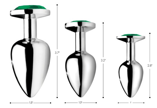 Picture of Emerald Gem Anal Plug Set