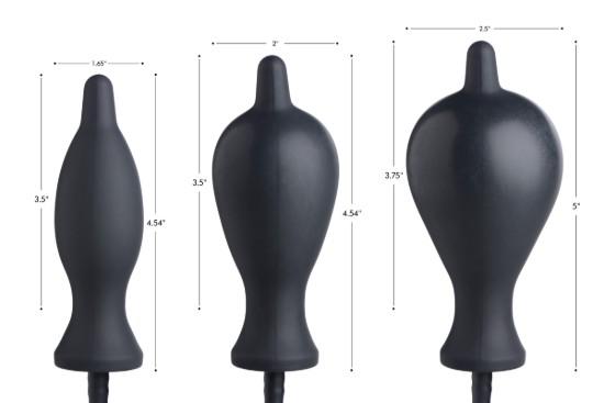 Picture of Dark Inflator Silicone Inflatable Anal Plug