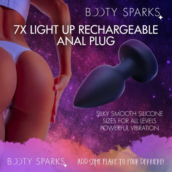 Picture of 7X Light Up Rechargeable Anal Plug - Large