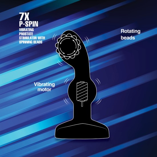 Picture of 7X P-Spin Vibrating Prostate Stimulator with Spinning Beads