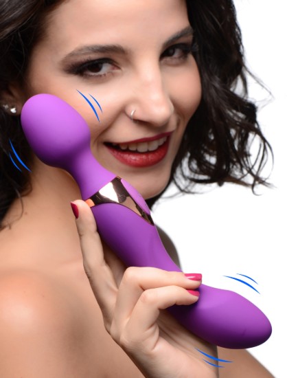 Picture of 10X Dual Duchess 2-in-1 Silicone Massager - Purple