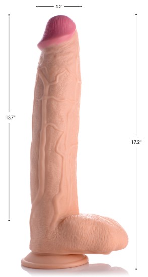 Picture of Raging Rhino 17 Inch Veiny Dildo - Flesh