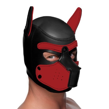 Picture of Spike Neoprene Puppy Hood - Red