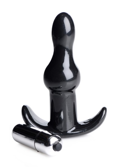 Picture of Bumpy Vibrating Anal Plug - Black