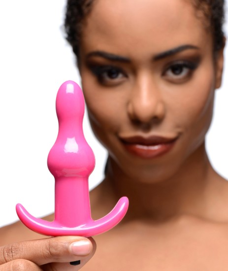 Picture of Bumpy Vibrating Anal Plug - Pink