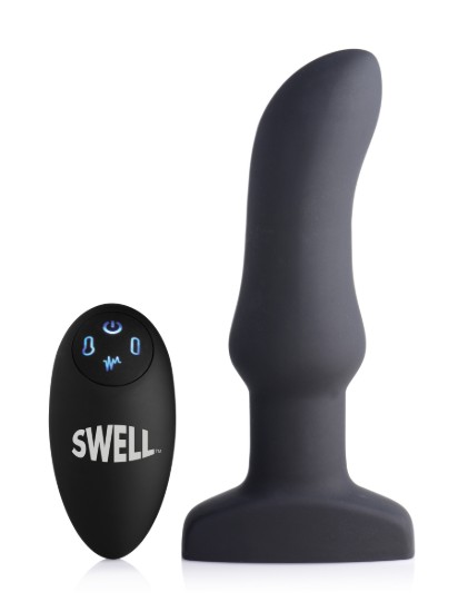 Picture of Worlds First Remote Control Inflatable 10X Vibrating Curved Silicone Anal Plug