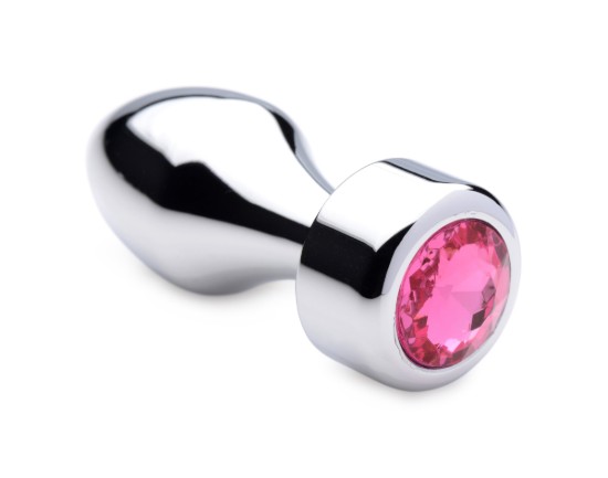 Picture of Hot Pink Gem Weighted Anal Plug - Small