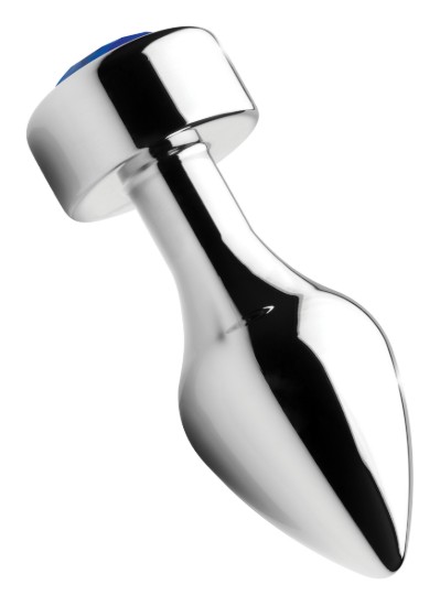 Picture of Blue Gem Weighted Anal Plug - Medium