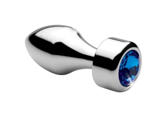 Picture of Blue Gem Weighted Anal Plug - Small