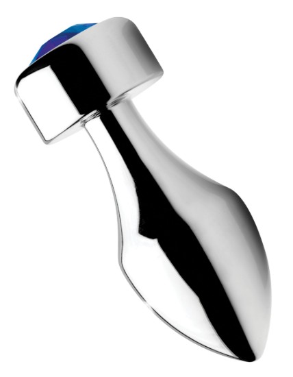 Picture of Blue Gem Weighted Anal Plug - Small