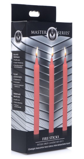 Picture of Fetish Drip Candles 3 Pack - Red