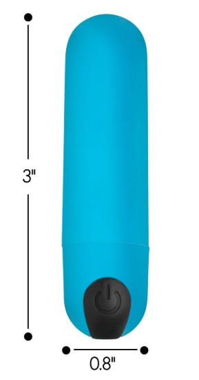 Picture of Vibrating Bullet with Remote Control - Blue