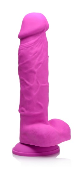 Picture of Power Pecker 7 Inch Silicone Dildo with Balls - Pink