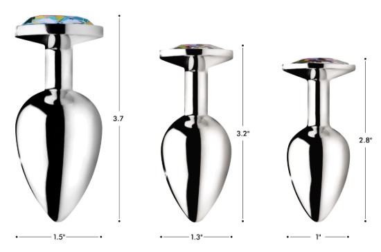 Picture of Rainbow Prism Gem Anal Plug - Small