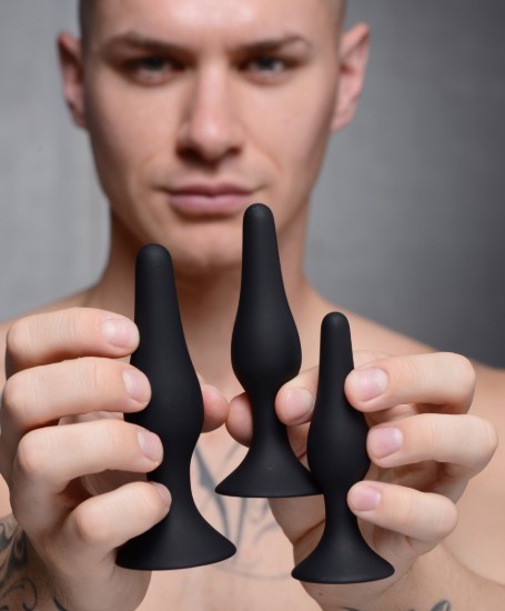 Picture of Triple Spire Tapered Silicone Anal Trainer Set