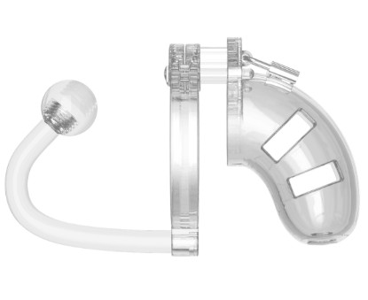 Picture of Clear Chastity Cock Cage with Plug - Small