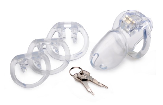 Picture of Clear Captor Chastity Cage - Large